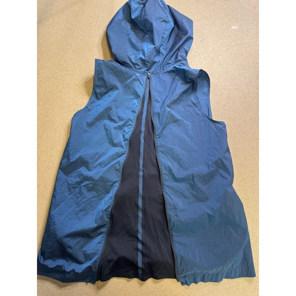 Nike‎ Sleeveless Hooded Anorak Vest Blue XL Athletic Sportswear $89
